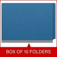 thumbnail image 6 of 25 Pt. Pressboard Classification Folders, Full Cut End Tab, Letter Size, 2 Dividers, Blue (Box of 10), 6 of 8