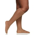 thumbnail image 5 of Women's Berkshire 6728 Queen Sheer Reinforced Toe Knee High - 3 Pack (Off Black O/S), 5 of 7