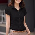 thumbnail image 3 of women short-sleeved business summer shirt plus size work clothes Korean style, 3 of 8