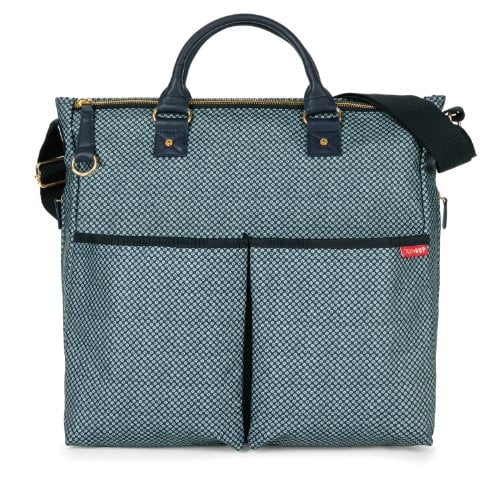 Skip Hop Duo Special Edition Diaper Bag, Blue Pinpoint Multi-Colored ...