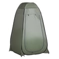 thumbnail image 1 of Outsunny Pop Up Shower Tent, Outdoor Privacy Changing Dressing Room, Green, 1 of 10