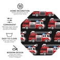 thumbnail image 4 of Bingfone Vintage Fire And Rescue Truck Leather Drinks Coasters With Set Of 6,Suitable For Home Kitchen,Coffee Cup Coasters Home Gift, 4 of 9