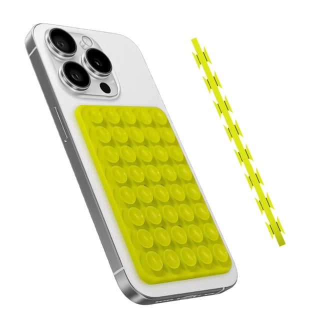 Soporte con ventosa de silicona para funda de teléfono HZZADZXW, verde