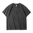 thumbnail image 3 of Horkkom Short Sleeve Shirts for Men Crew Neck Solid Color T Shirts Summer Loose Casual Shirts XXL, 3 of 7