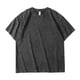 thumbnail image 2 of Tops para hombre, blusas y camisas de cuello redondo y manga corta para hombre, camiseta de color liso para hombre, top de manga corta con hombros sueltos para hombre., 2 of 6