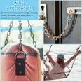 thumbnail image 4 of QZS Durable Fence Chain,20x0.12In Stainless Steel Gate Link Lock for Gate,Pack of 2 Carabiner Hooks Locking Pulling Towing for Pet Dog, 4 of 6