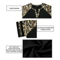 thumbnail image 5 of CASSIE LIZ Womens Plus Size Tops Camo Star Summer Shirt V Neck Short Sleeve Loose Comfy Blouses XL-5XL, 5 of 6