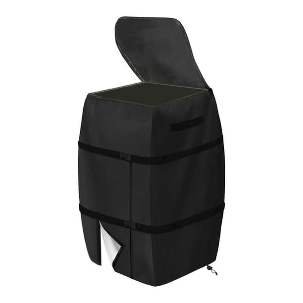 Cubierta para bañera de hidromasaje resistente al agua con bolsa de almacenamiento Protector de cubierta para bañera de hidromasaje Negro