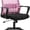 Pink, variant on HarmonyStrings Swivel Rolling Computer Chair Executive Lumbar Support Task Mesh Chair Adjustable Stool for Women Men (Pink)