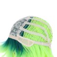 thumbnail image 2 of RightOn Children Girls Green Wig Short Bob Curly Ombre Green Wig with Bangs Kids Party Wig, 2 of 5