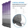 thumbnail image 3 of Purple Gray Door Curtains for Door Window, French Sidelight Front Back Door Curtains With Tieback, Vintage Rustic Abstract Striped Wooden Grain Kitchen Rod Pocket Drapes Panel, 54"x72", 3 of 5