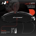 thumbnail image 6 of A-Premium Front Disc Brake Rotors and Pads Kit Compatible with Nissan Frontier 2003-2004 3.3L Xterra 2000-2004 2.4L 3.3L 6-PC Set, 6 of 9