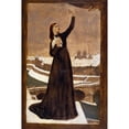 thumbnail image 2 of Pierre Puvis de Chavannes 11x14 Black Ornate Wood Framed Double Matted Museum Art Print Titled: The Traveler Pigeon (1870-1871), 2 of 5