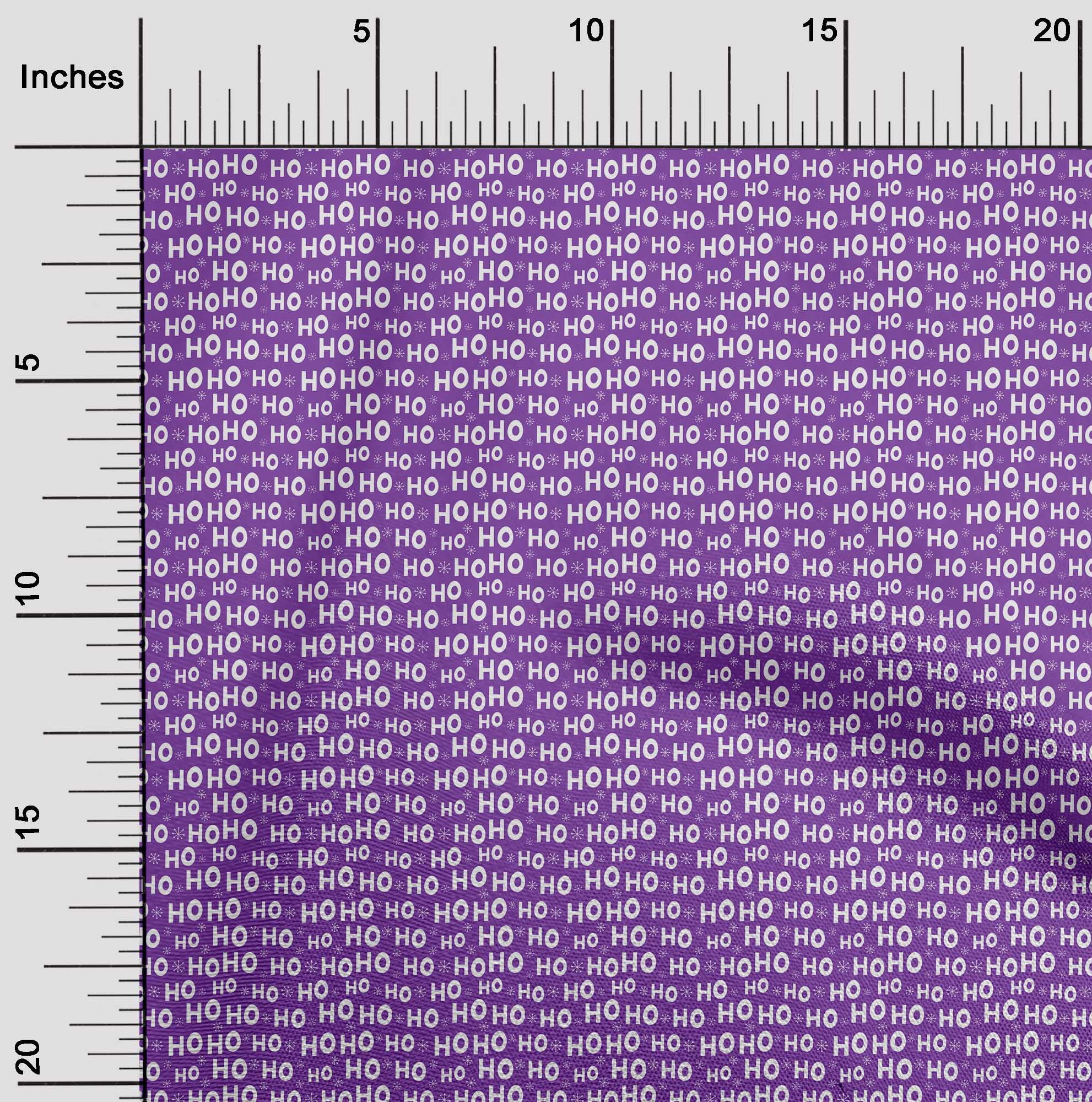 oneOone Polyester Spandex Purple Fabric Christmas Craft Projects Decor Fabric Printed By The Yard 56 Inch Wide