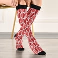 thumbnail image 5 of Coolnut 2 Pack Lovely Love Heart Compression Socks for Women Men, Knee High Stockings for Athletic Sports,Running,Travel, 5 of 7