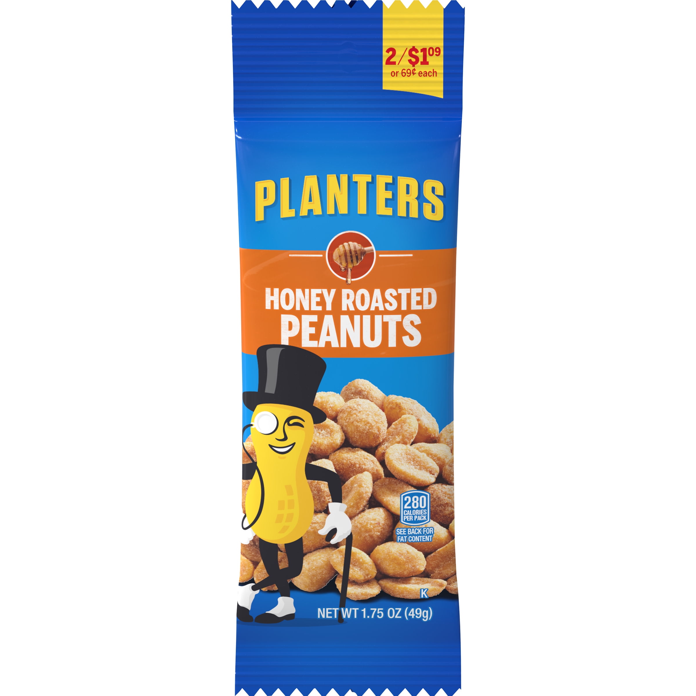 Planters Honey Roasted Peanuts, 1.75 oz Pack