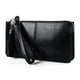 thumbnail image 1 of Portafolios de piel auténtica befen para mujer, ultrafino, Negro con azul, 9 ranuras para tarjetas de crédito, 1 of 5