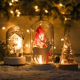 thumbnail image 3 of Mesa de dormitorio, decoración de escritorio, luz nocturna, iluminación navideña, linternas decorativas, linterna de nieve, cúpula de cristal, luces LED de Navidad, 3 of 4