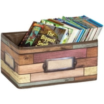 Teacher Created Resources Reclaimed Wood Design Small Storage Bin