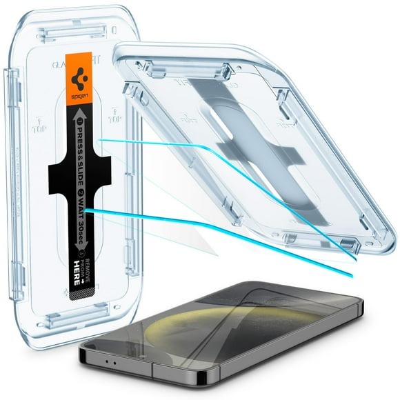 Protector de pantalla Spigen GlastR EZ Fit para Galaxy S24, paquete de 2