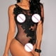 thumbnail image 2 of Gibobby Ropa sexy de mujer para sexo Lencería Sexy para Mujer Baby Doll Mujer Sexy Color Negro Mono Sensual y Elegante Fina Lenceria para Dama(Negro, CH), 2 of 4