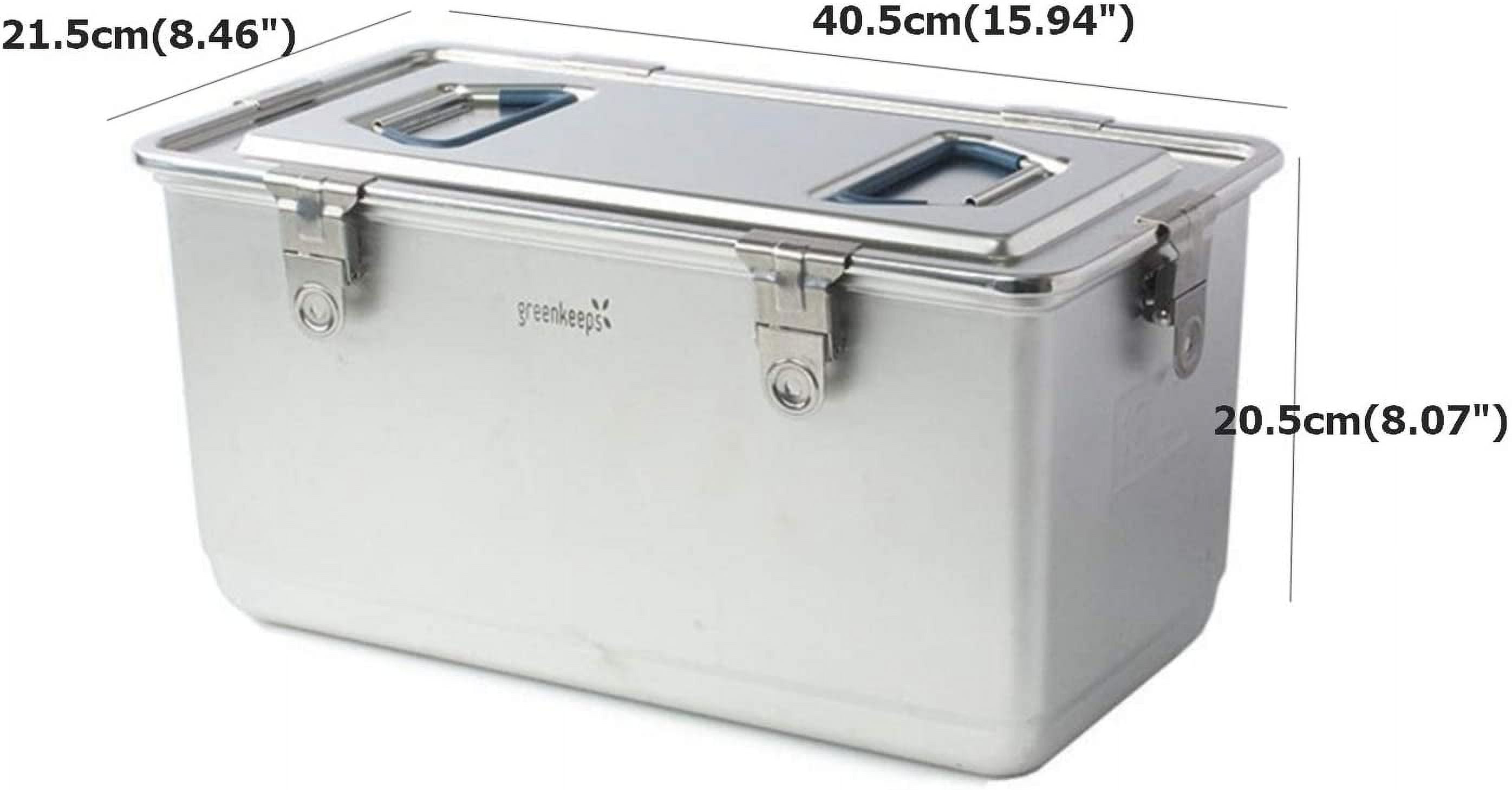 13L Large All Stainless Steel Storage Airtight Food Container with