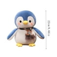 thumbnail image 3 of Cute Pink Penguin Plush Stuffed Animal Toy Doll - 9“ Penguin Stuffed Animals Soft Plush Cute Travel Doll for Lovers in Birthday, Christmas, Valentine Boys Girls C, 3 of 5