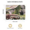 thumbnail image 3 of Shiartex Farmhouse Truck Wood Wall Art: Framed Nature Rustic Country Painting Rusty Old Car with Flower Prints Retro Farm Landscape Picture Wooden Graphic Rural Artwork for Bedroom 20x16in, 3 of 6