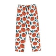 thumbnail image 4 of Xecao Hand Drawn Tomatoes Women's Straight Lounge Pajama Pants: The Epitome of Relaxed Sleepwear, 4 of 9