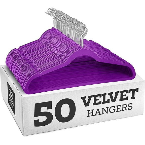 Hanger Non-Slip Plastic Flocking Velvet Coat Flocked Custom Hanger Seamless Drying Rack For Jacket Pant Dress Clothes 10Pcs/20Pcs