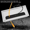 thumbnail image 4 of Square Recessed Cable Management Cable Connector Wire Cable Passage with Brush Seal Cable Storage Cable Management for Office Table, 4 of 5