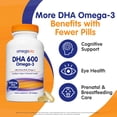 thumbnail image 2 of Suplementos OmegaVia DHA 600 mg de omega 3 ultrapuro y 120 cápsulas blandas, 2 of 9