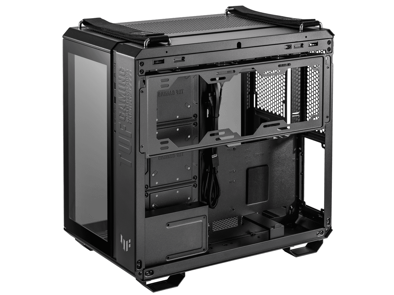 ASUS TUF Gaming GT502 ATX Mid-Tower Computer Case with Front Panel RGB  Button, USB 3.2 Type-C and 2X USB 3.0 Ports