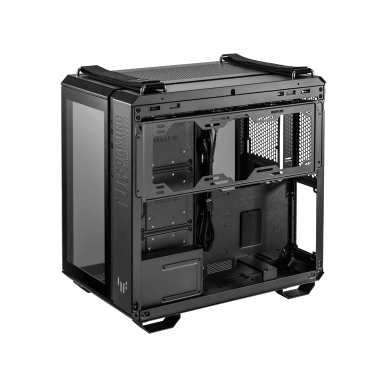 ASUS TUF Gaming GT502 Black ATX Mid-Tower Computer Case with Front