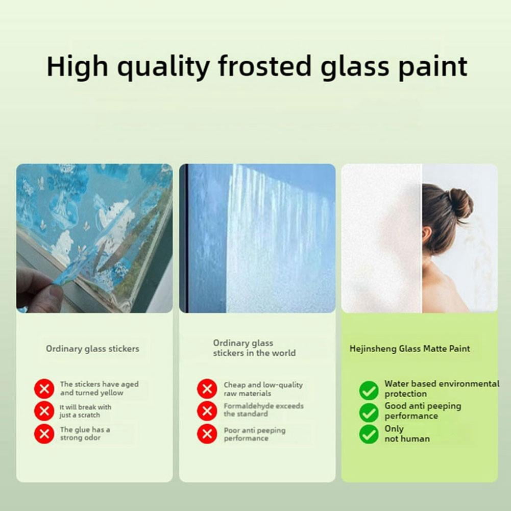 Frosted Glass Paint for Window,Window Privacy Paint,500g Waterproof & UV Resistant Glass Window Film Paint,Frosted Glass Spray for Glass for Bathroom Kitchen Bedroom Sliding Door