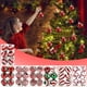 thumbnail image 1 of mfyjkho Juego de 6 adornos navideños irrompibles para árbol de Navidad, decoración colgante para fiestas navideñas, 6 cm, 1 of 7