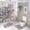 style-1115, variant on 4 Pcs Shower Curtain Set Hippo Riding A Bicycle Holding Balloons Bathroom Decor Set with Non-Slip Rugs Toilet Lid Cover And Bath Mat Watercolor Cartoon Hippo Farmhouse Bathroom Shower Set