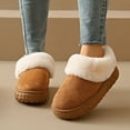thumbnail image 2 of Women's Snow Boots Plus Velvet Closed Toe Thick Sole Snow Boots, 2 of 9