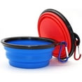 thumbnail image 3 of Collapsible Dog Bowl, 2 Pack Collapsible Dog Water Bowls for Cats Dogs, Portable Pet Feeding Watering Dish for Walking Parking Traveling with 2 Carabiners, 3 of 7