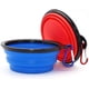 thumbnail image 2 of 2 Piezas de Cuenco Portátil para Perros Cuenco Plegable para Perros, Cuencos de Viaje para Perros y Gatos Cuencos 350ml, Azul y Rojo, 2 of 5
