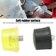 thumbnail image 4 of 2-Pack Rubber Hammer Replacement Heads (Yellow & Black), 35mm Diameter, M10x1 Thread - Soft, Non-Marring, Shock-Resistant Tips for Mounting Hammers, Protects Surfaces from Scratches/Damage, Easy, 4 of 6