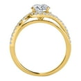 thumbnail image 3 of Aonejewelry 3/4 Ct. Halo Diamond Engagement Bridal Ring Set 14K Solid Yellow Gold, 3 of 4