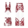 thumbnail image 1 of Maillot de Bain pour Femme à Imprimé Floral, Encolure Carrée, Confortable et Extensible, Été, Plage, 1 of 6