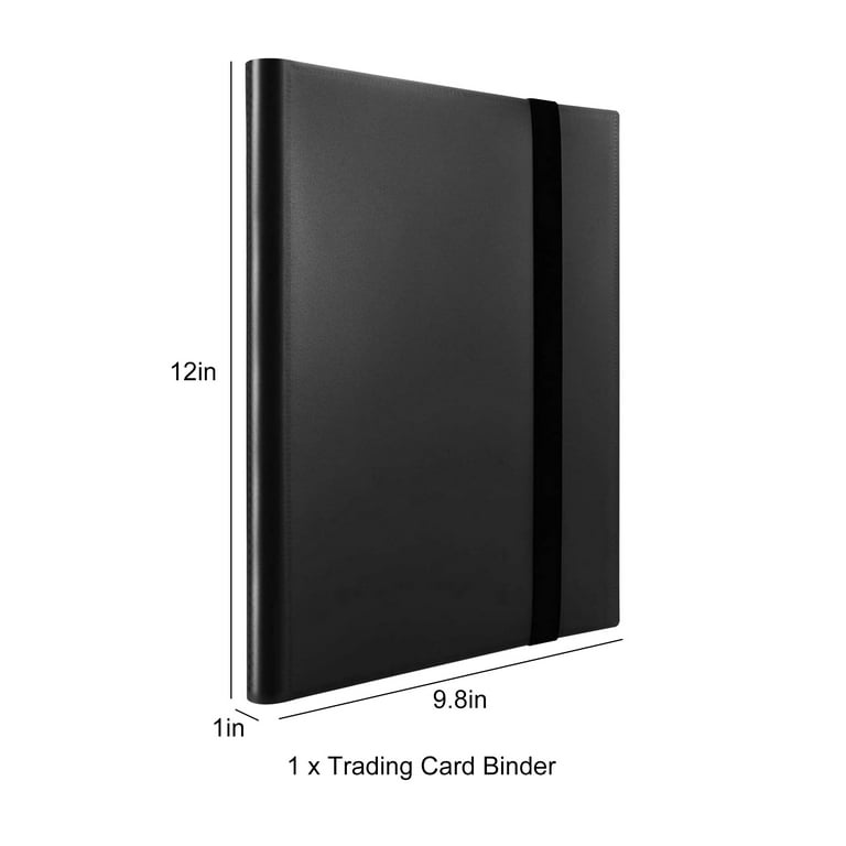 trading card binder pages walmart 9 Pocket Page Protector, Trading Card Sleeves Pages Card Binder Double-sided Baseball Card Sheets for Standard Size Cards, Coupon, Sport Cards, Game