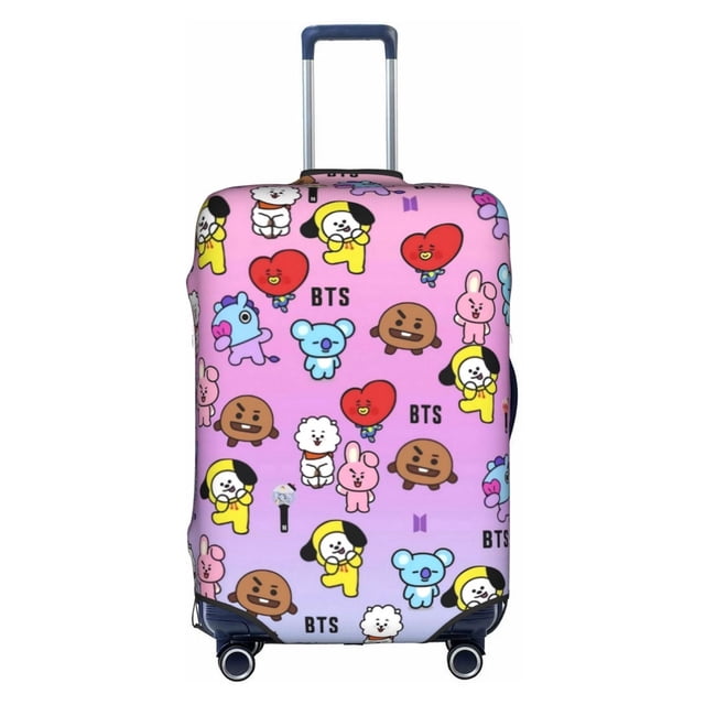 BTS BT21 Funda De Equipaje Lavable Protector De Maleta Antiarañazos Para De 18 A 32 Pulgadas huangjie unisex