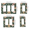 thumbnail image 2 of Yayeee Rocker Switch Wall Plate 3-Gang 6.5"x4.6" Home Decorative Outlet Cover, Christmas Cartoon Gingerbread Pattern, 2 of 6