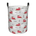 thumbnail image 6 of Lsque Trains pattern Laundry Hamper Basket, Tall Woven Rope Hamper Basket for Clothes, Lightweight Storage Basket, Collapsible Waterproof-Medium, 6 of 8