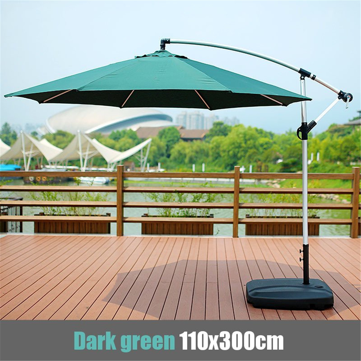 118x43 8rids Waterproof Sun Protection Outdoor Garden Patio Umbrella Cover Canopy Replacement Cover Top Cover Only Without Basket Walmart Com Walmart Com