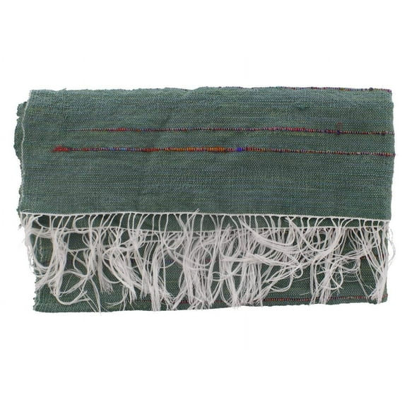 Merino Wool Square Scarf Green