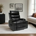 thumbnail image 4 of Segmart 21"seat width Electric Power Lift Recliner Chair Sofa for Elderly,8 point vibration Massage and lumber heat,Remote Control,Side Pockets and Cup Holders,cozy fabric,overstuffed arm pu, 4 of 9